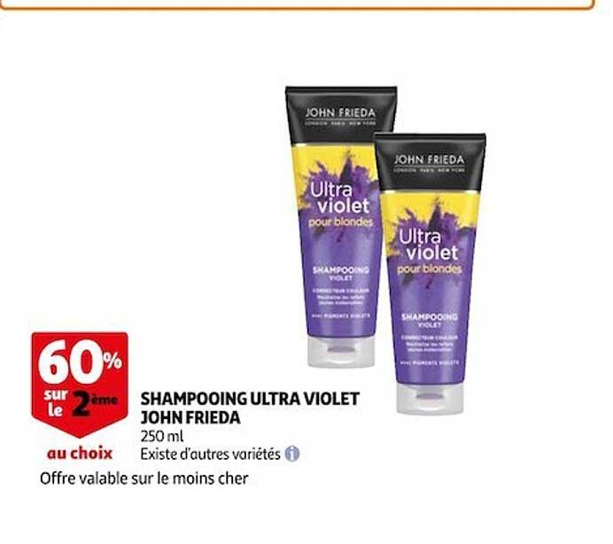 shampooing ultra violet john frieda
