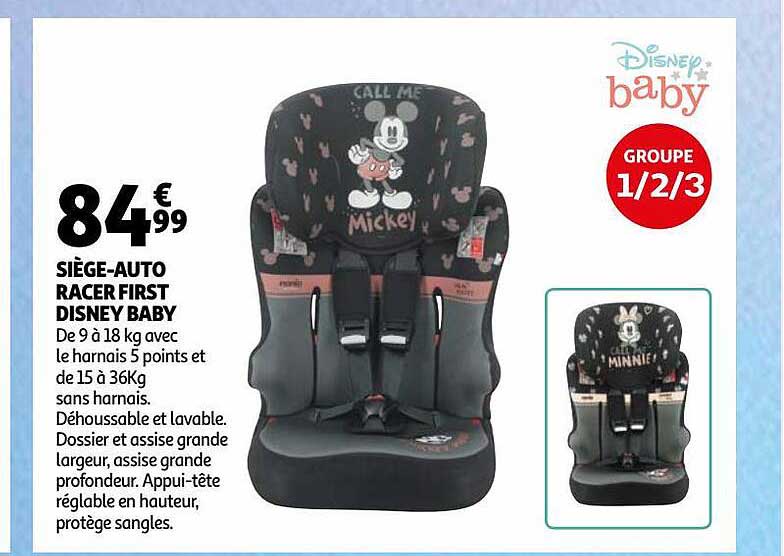 siège-auto racer first disney baby
