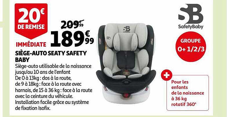 siège-auto seaty safety baby