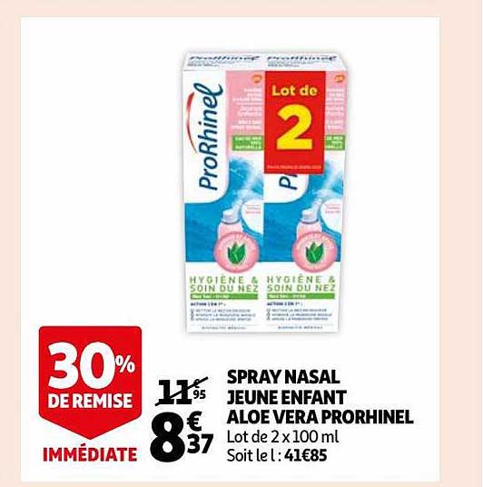 spray nasal jeune enfant aloé vera prorhinel