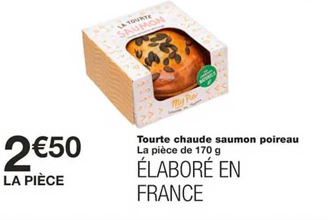 Tourte Chaude Saumon Poireau