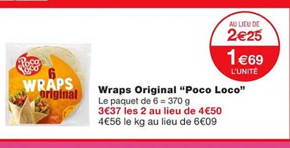 wraps original "poco loco"