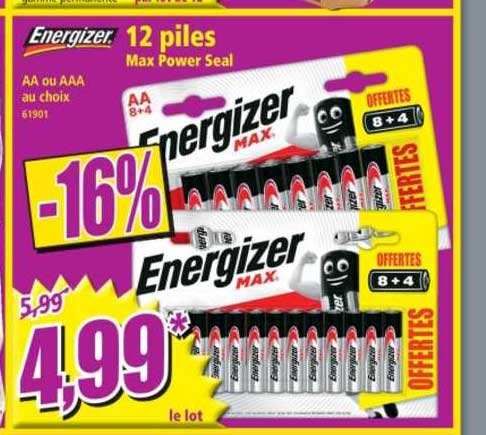 12 piles max power seal energizer
