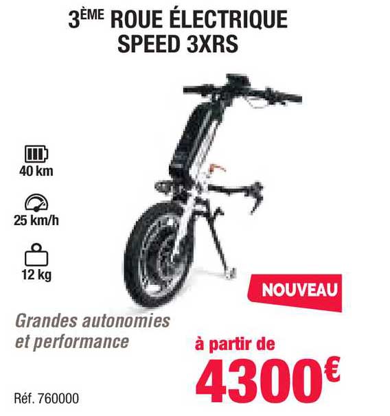 3ème roue électrique speed 3xrs