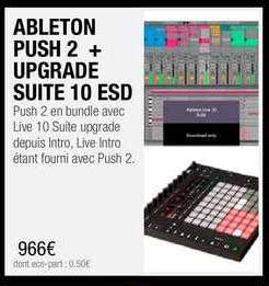 ableton push 2 + upgrade suite 10 esd