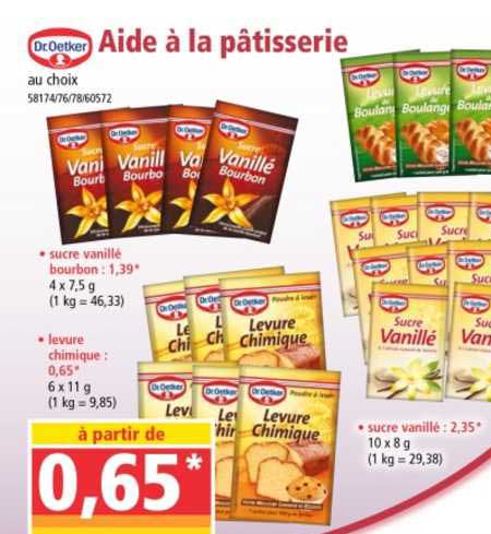aide à la pâtisserie dr.oetker