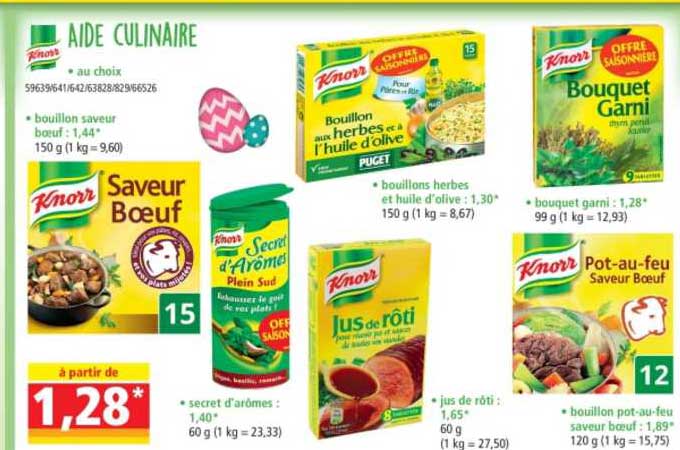 aide culinaire knorr