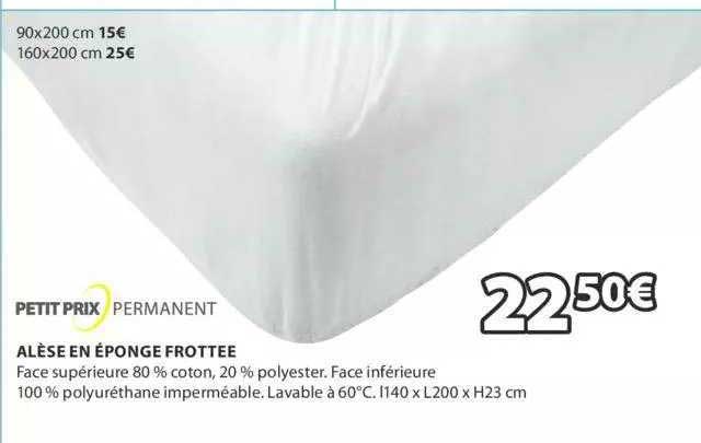 Alèse En éponge Frottée