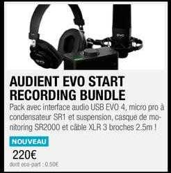 audient evo start recording bundle
