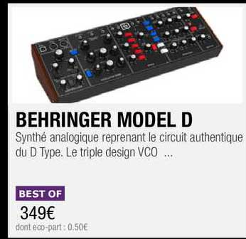 behringer model d best of