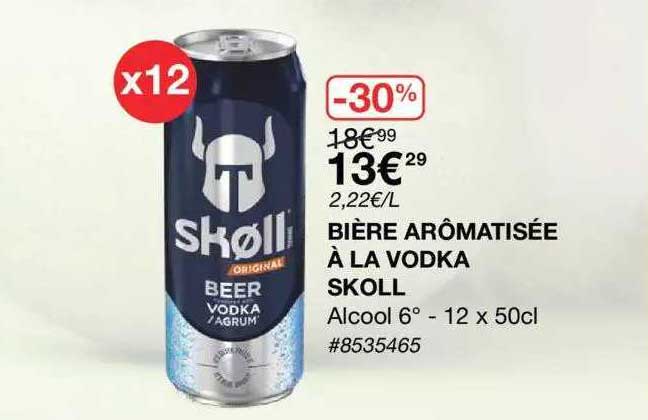 Bière Aromatisée à La Vodka Skoll