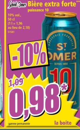 bière extra forte saint-omer
