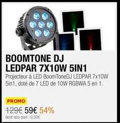 boomtone dj ledpar 7x10w 5in1