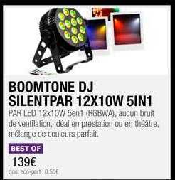 boomtone dj silentpar 12x10w 5in1