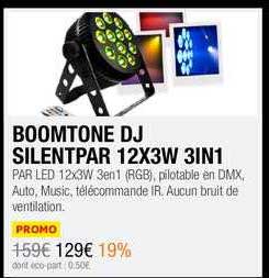 boomtone dj silentpar 12x3w 3in1