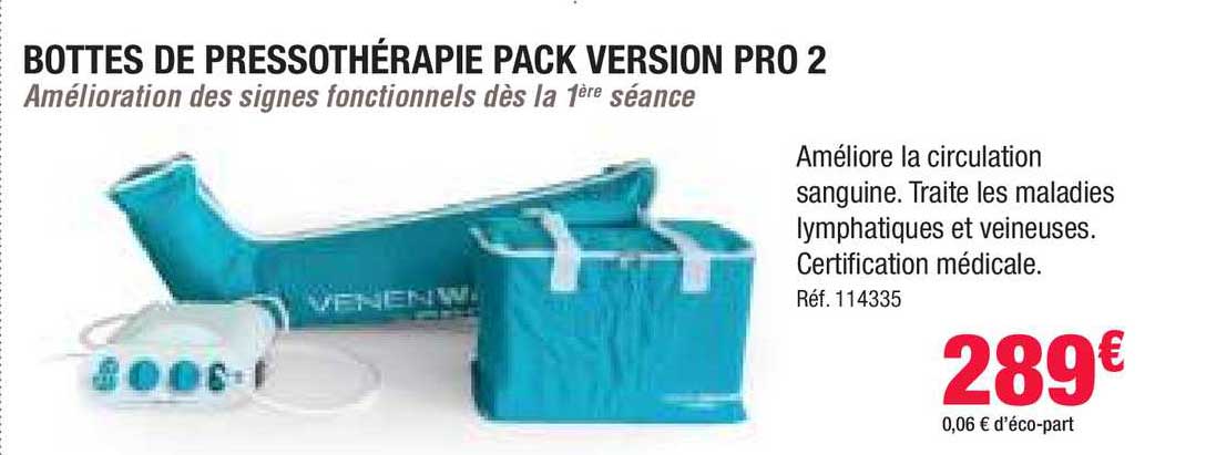 bottes de pressothérapie pack version pro 2