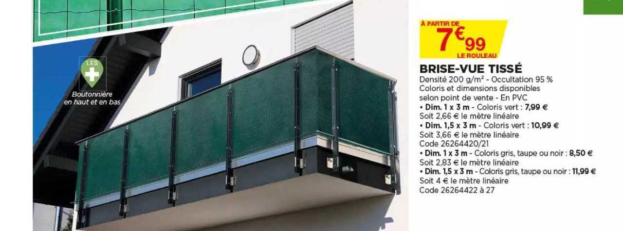 brise-vue tissé