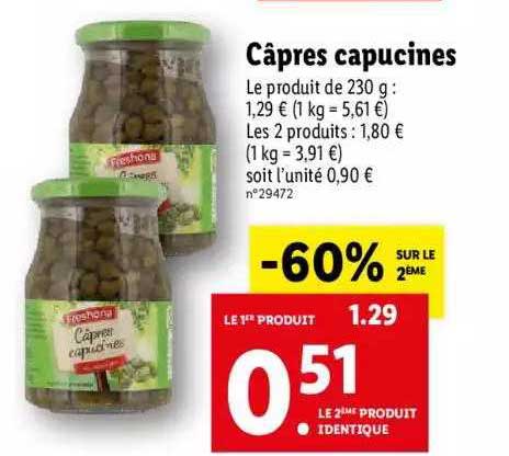 câpres capucines freshona