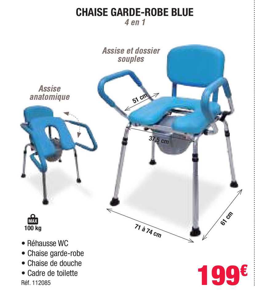 chaise garde-robe blue
