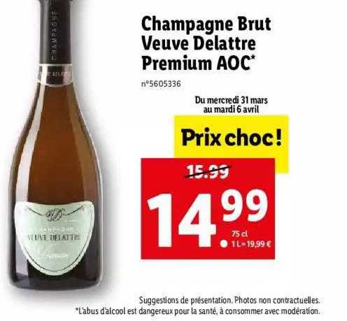champagne brut veuve delattre premium aoc