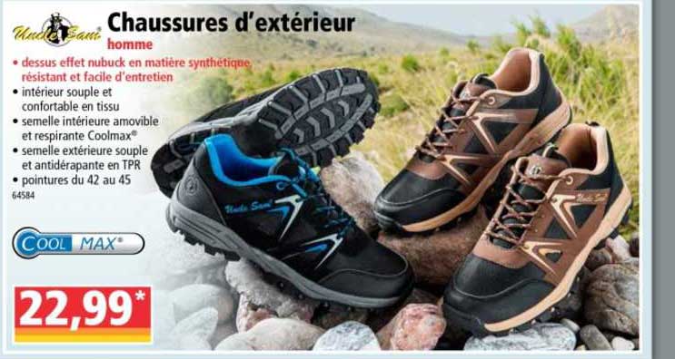 chaussures d'extérieur homme