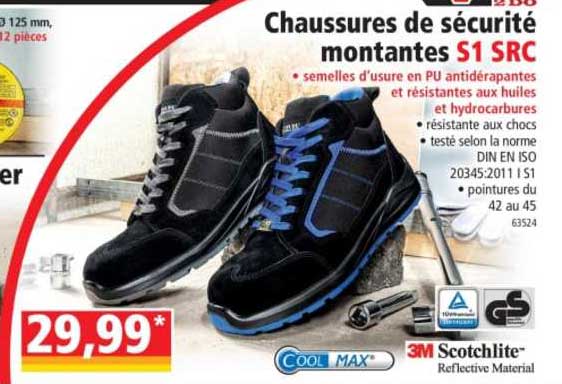 Chaussures De Sécurité Montantes S1 Src