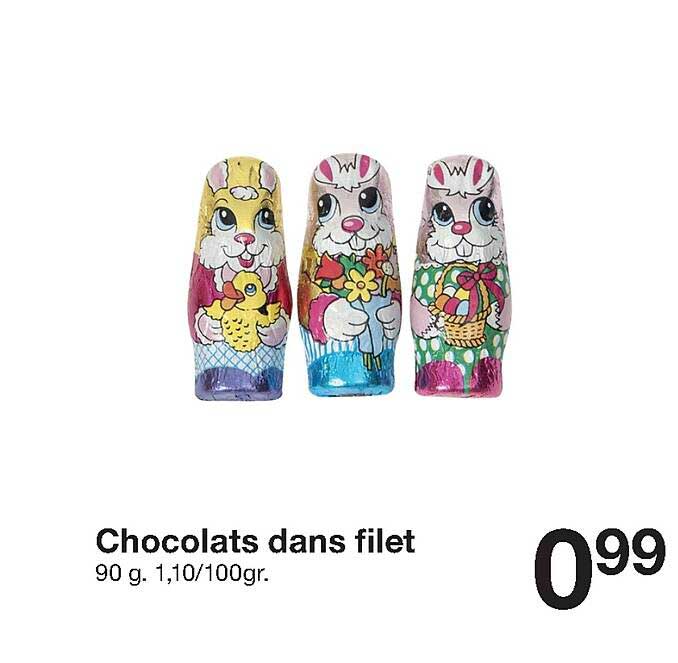 chocolats dans filet