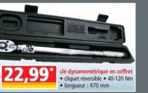 clé dynamométrique en coffret
