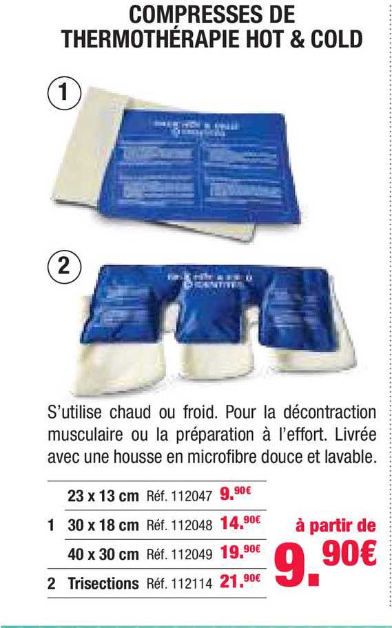 compresses de thermothérapie hot & cold