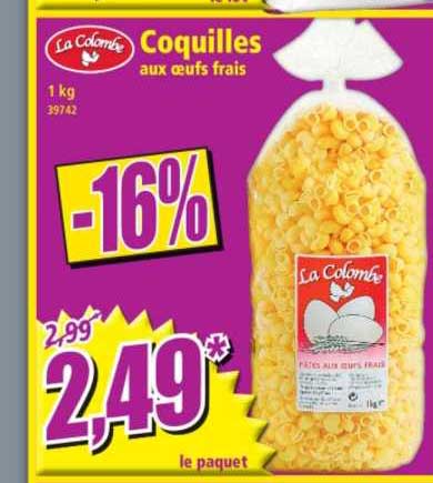 coquilles la colombe