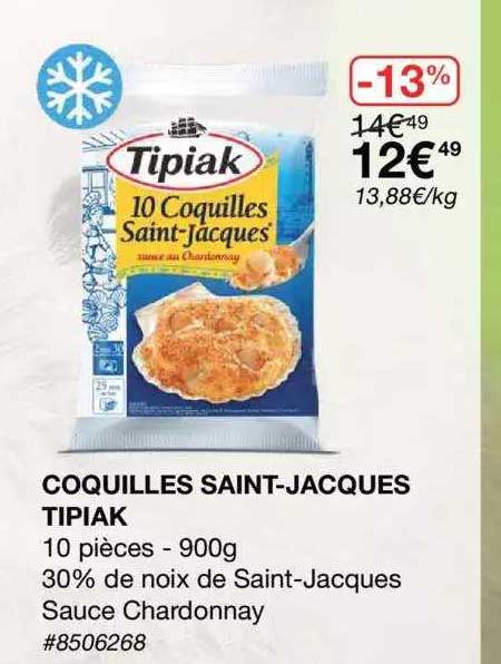 coquilles saint-jacques tipiak