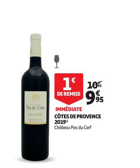 côtes de provence 2019 château pas du cerf