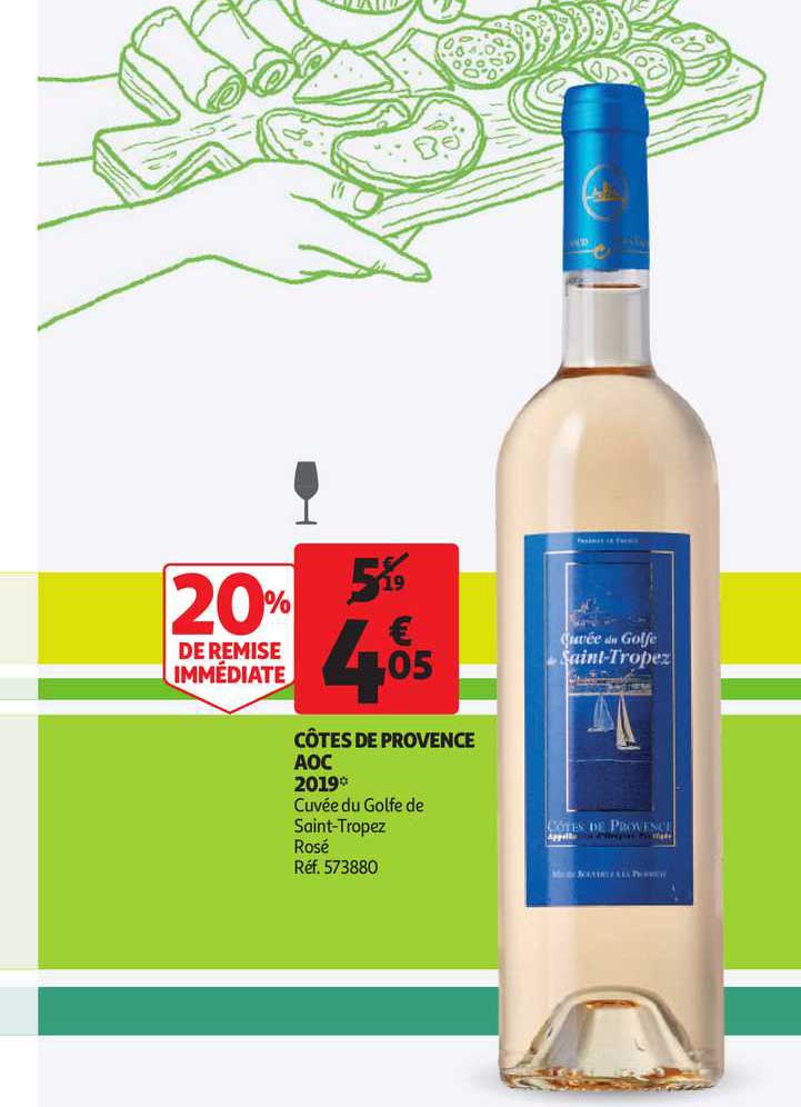 côtes de provence aoc 2019 cuvée de golfe de saint-tropez