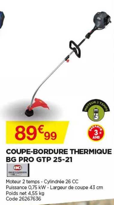 coupe-bordure thermique bg pro gtp 25-21