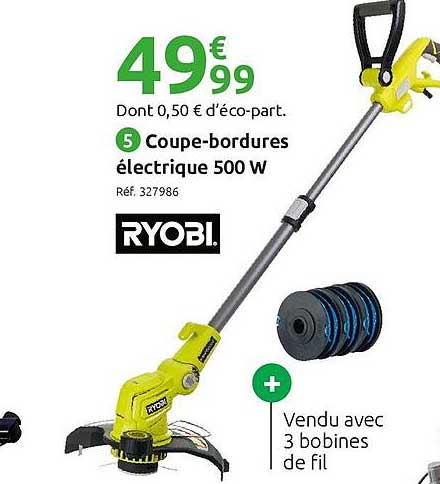 coupe-bordures électrique 500 w ryobi