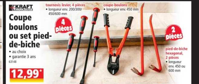 coupe boulons ou set pied-de-biche kraft