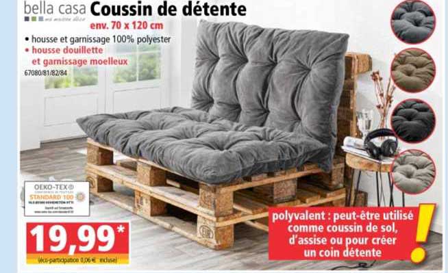 coussin de détente bella casa