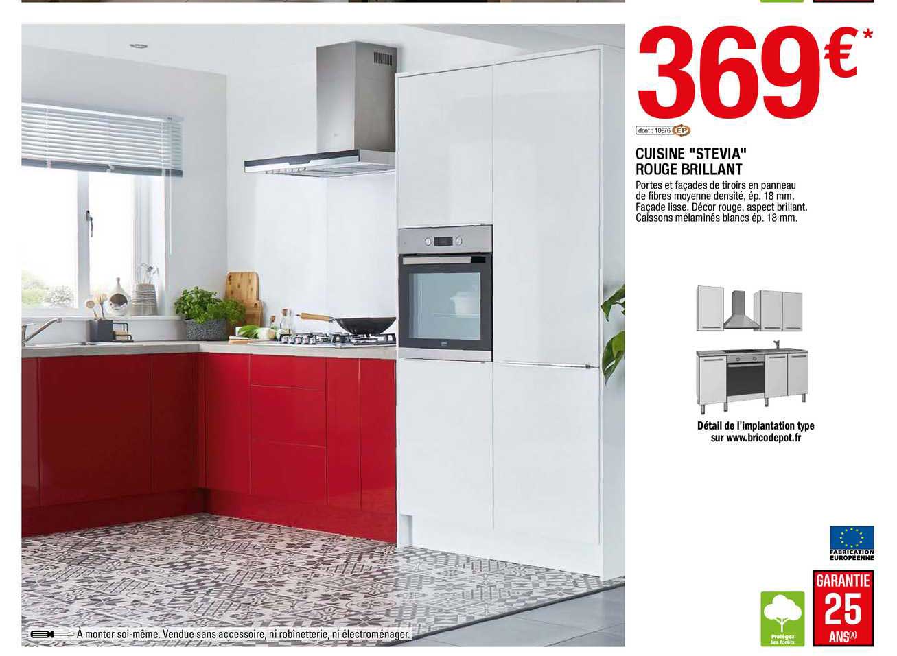 cuisine "stevia" rouge brillant