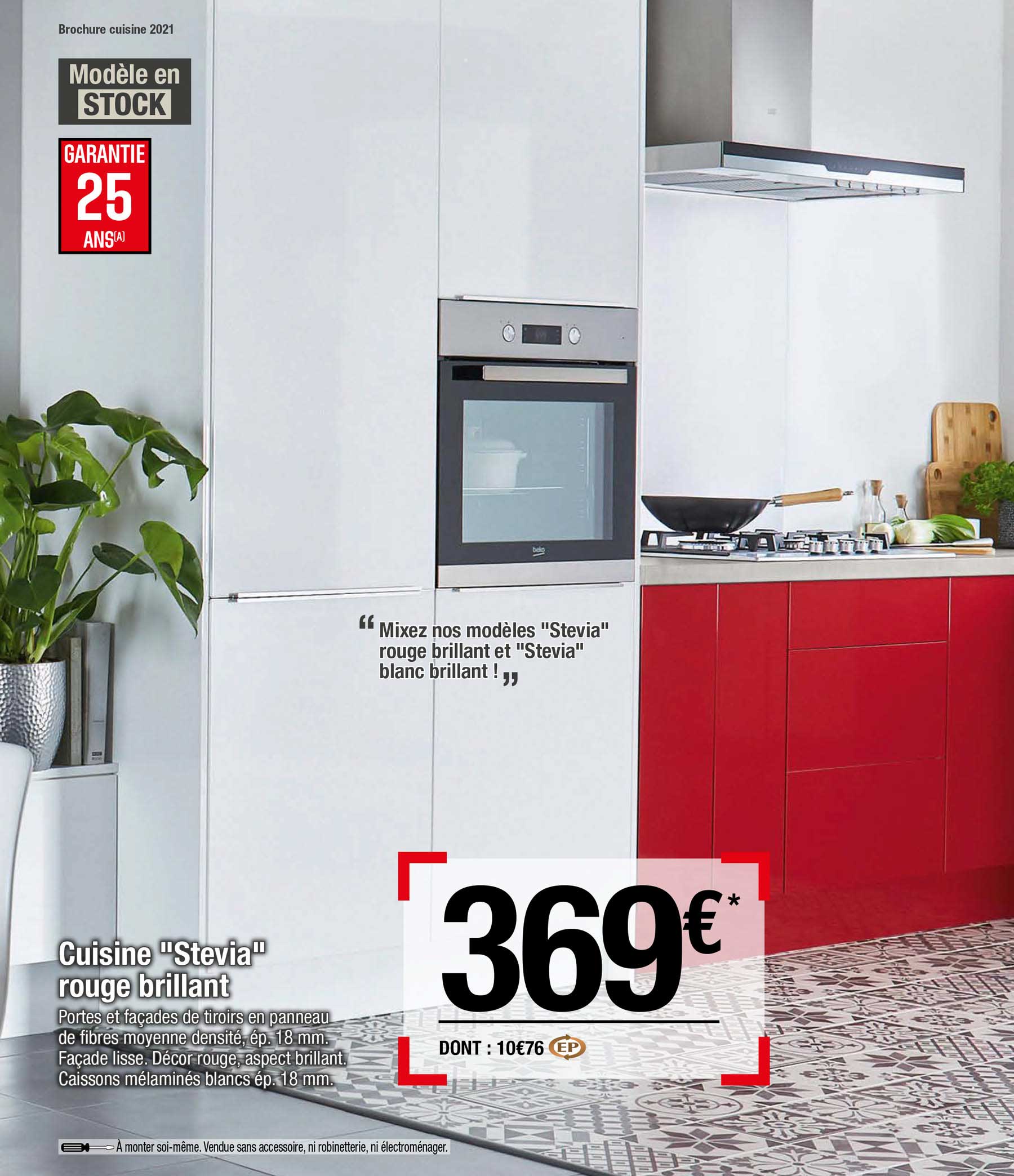 cuisine "stevia" rouge brillant