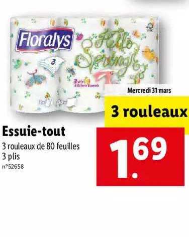 essuie-tout floralys
