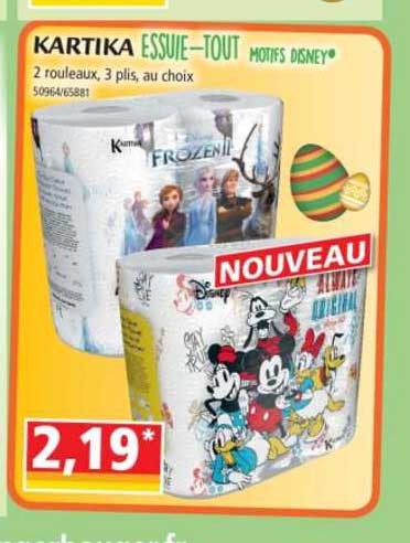 essuie-tout motifs disney kartika