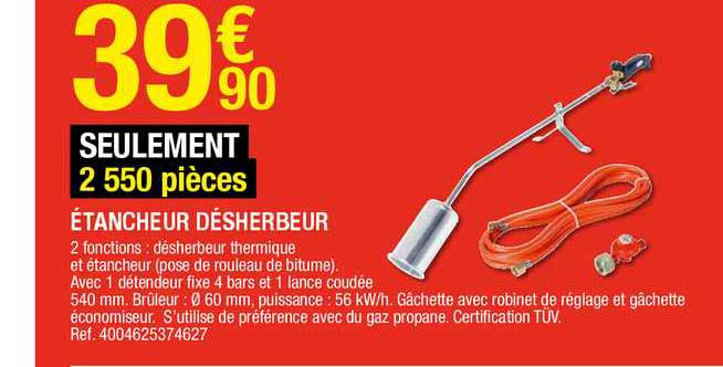 étancheur désherbeur