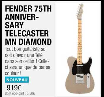 fender 75th anniversary telecaster mn diamond