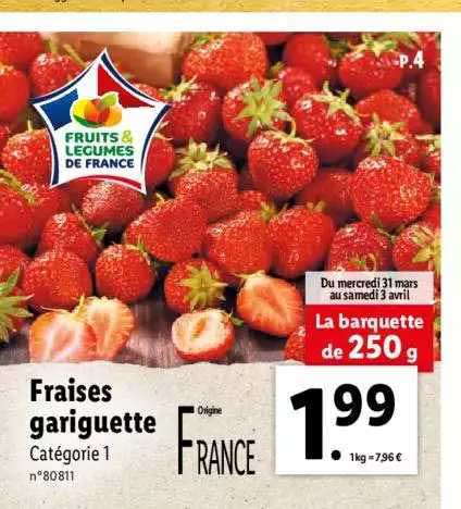 Fraises Gariguette