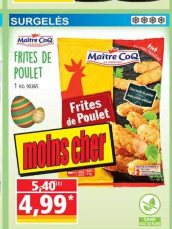 frites de poulet maître coq