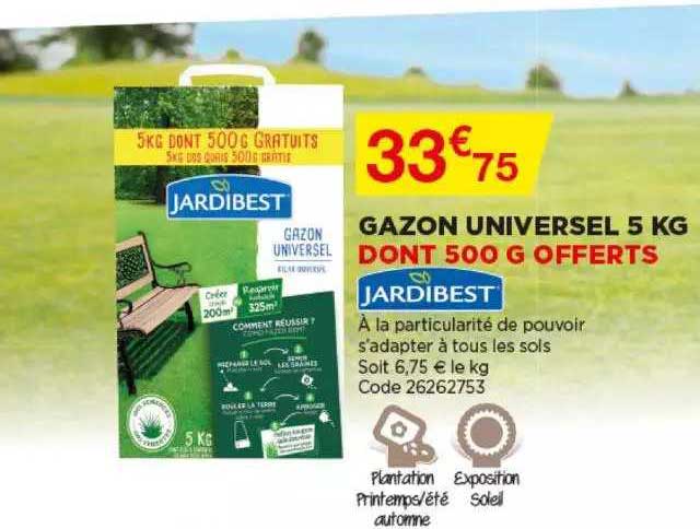 gazon universel 5 kg jardibest