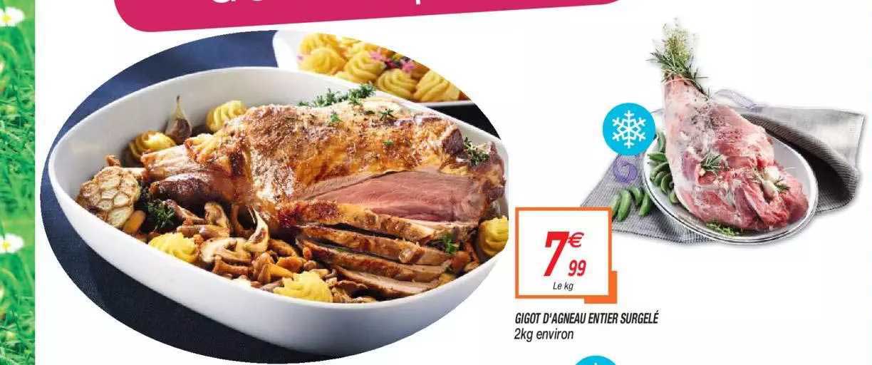gigot d'agneau entier surgelé