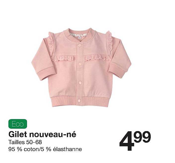 gilet nouveau-né