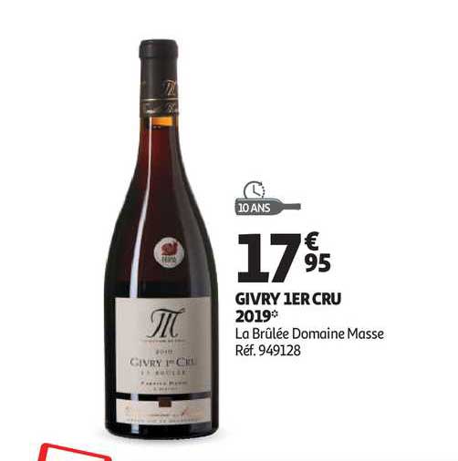 givry 1er cru 2019 la brûlée domaine masse