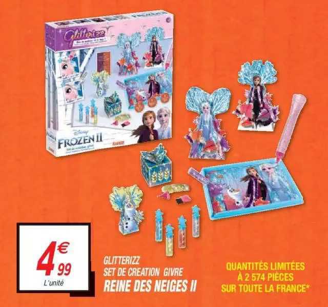 glitterizz set de création givre reine des neiges ii